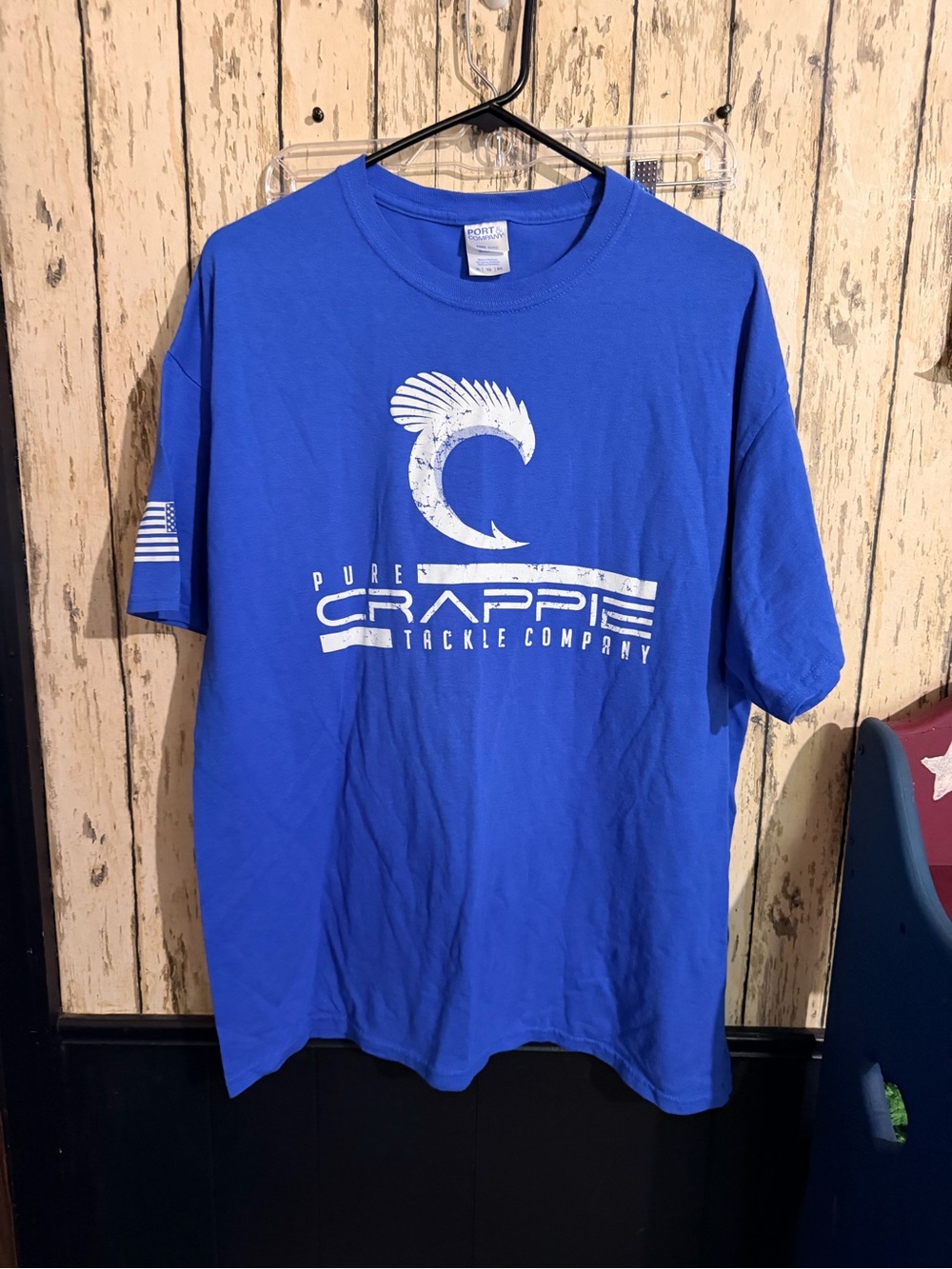 Port and Company Blue Short Sleeve Graphic Tee